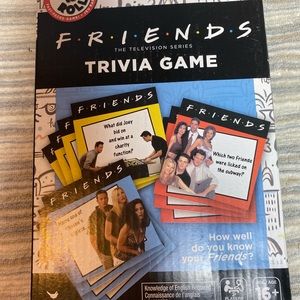 NWT FRIENDS The Television Series Trivia Game for Ages 16 & up